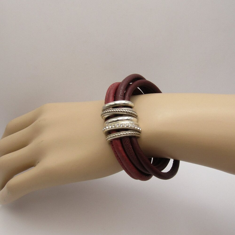 Brighton Neptune's Rings Bracelet in Chocolate Brown